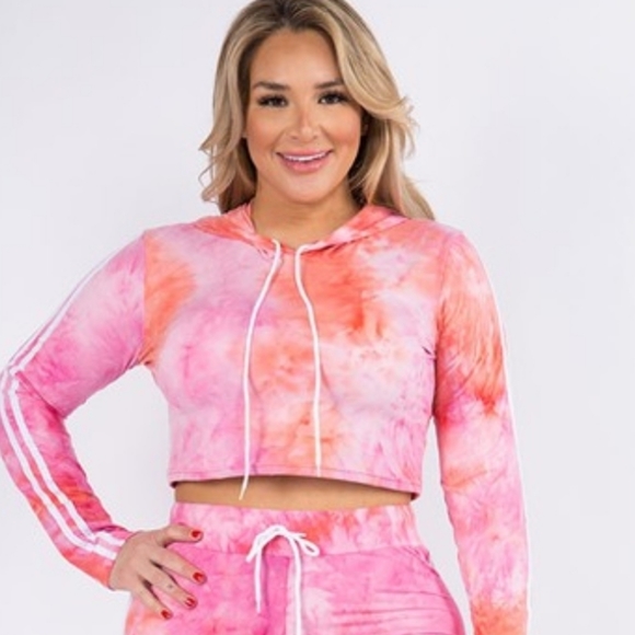 CLEARANCE! Tie dyed Hoodie set - Picture 9 of 11